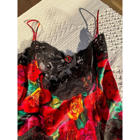 Vintage Women’s Lingerie 90s Teddy Floral Lace Pattern - Picture 3 of 8